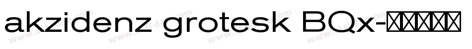 akzidenz grotesk BQx字体转换